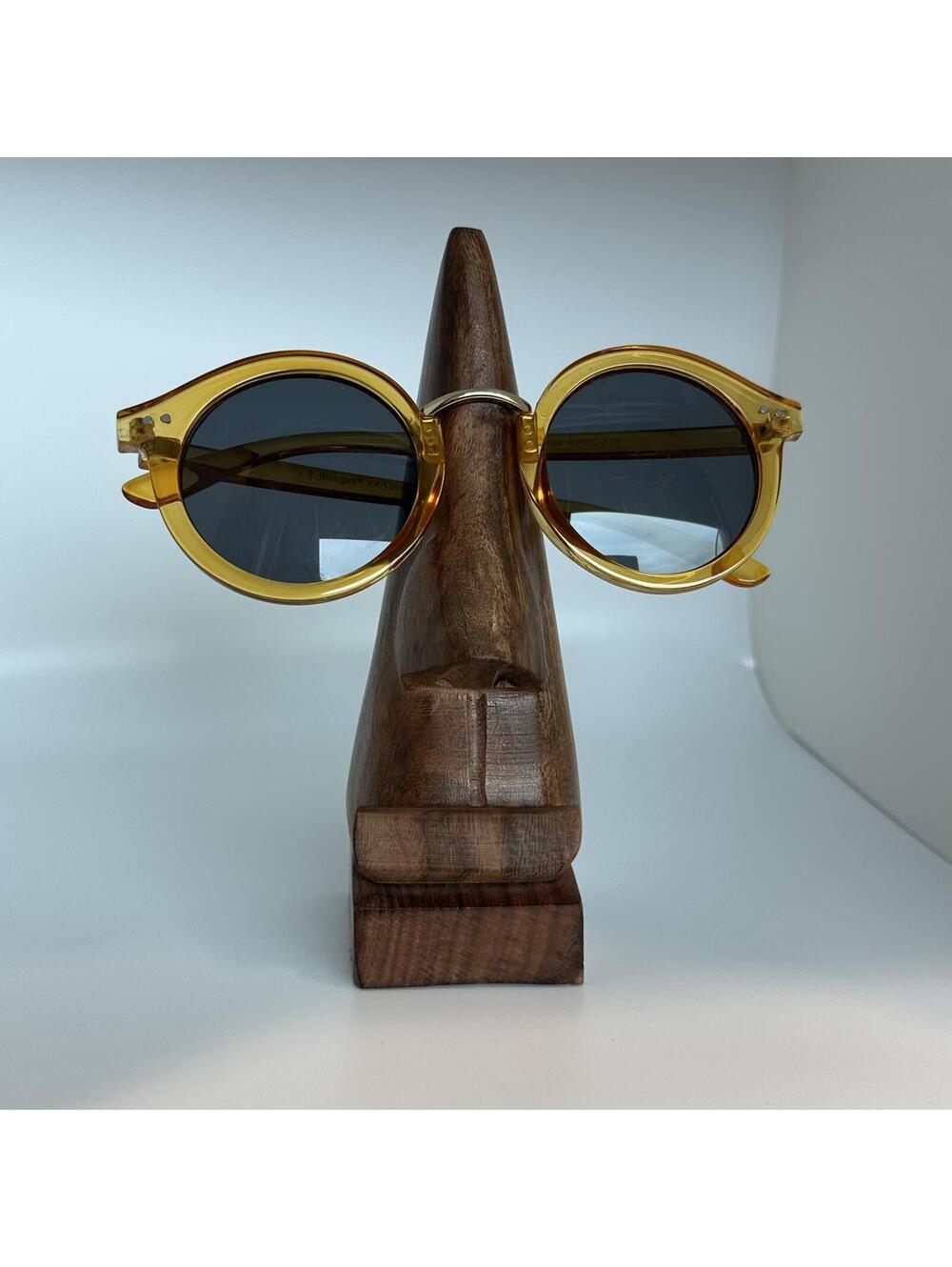 A.J. Morgan Round Yellow Frame Sunglasses with Dark Lenses